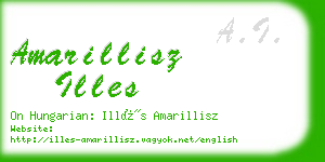 amarillisz illes business card